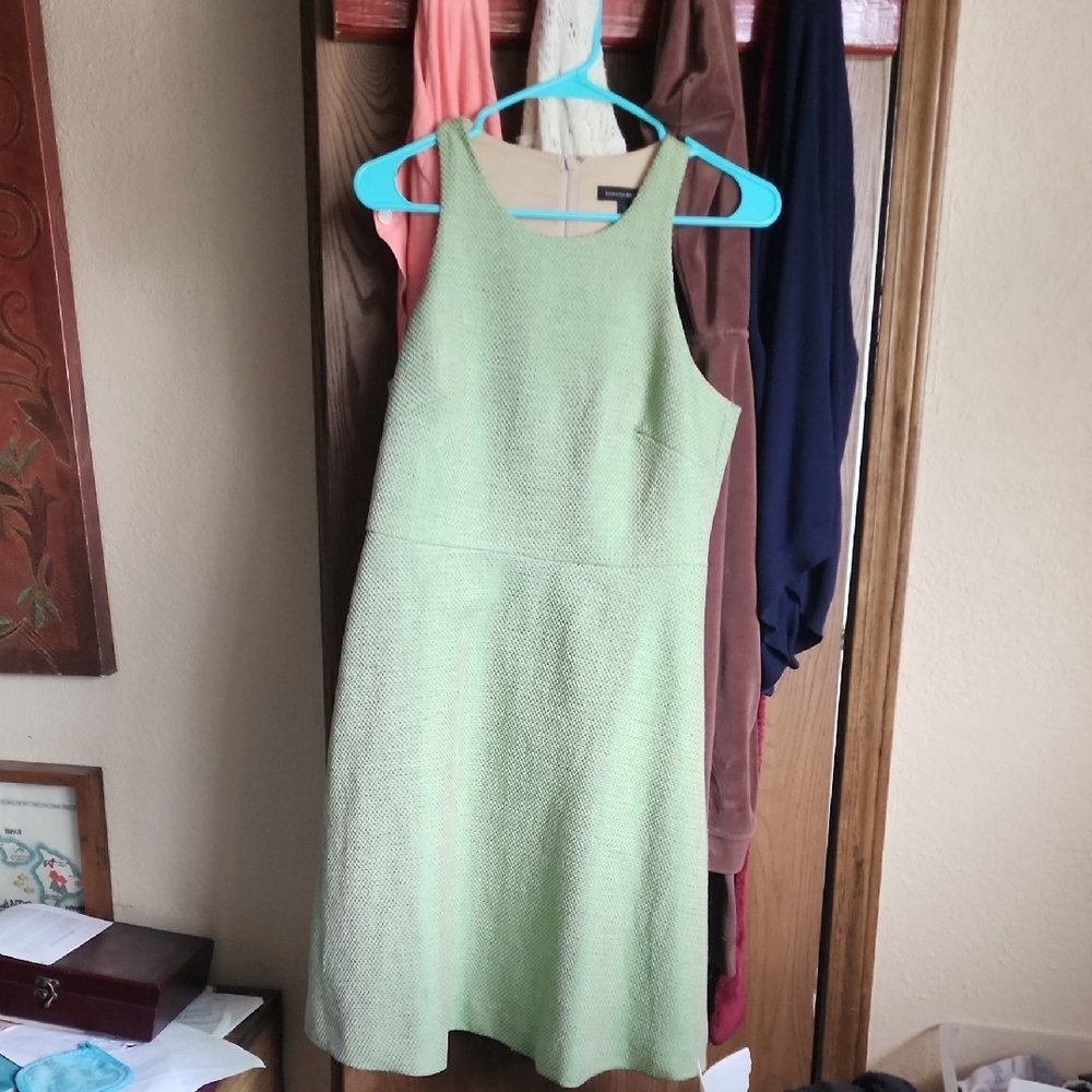 Banana Republic Green Sleeveless Halter Mini Dress